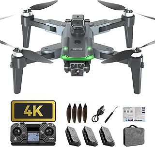 S166 GPS Drone with Camera 4K Professional for Adults Beginners, Drone with 3 Cameras, RC Quadcopter with Brushless Motor, 5G WiFi Transmission, Automatic Return, Follow Me