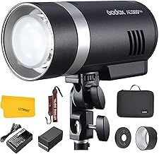 Godox AD300Pro AD300 Pro TTL Studio Flash, 300Ws 2.4G 1/8000 HSS Outdoor Strobe Flash Light Video Monolight with 2600mAh Lithium Battery Compatible for Nikon Canon Sony Fuji Olympus Panasonic Camera