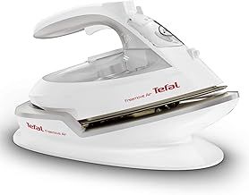 Tefal Freemove Air, Cordless Steam Iron,190 g/min Steam Boost, 35 g/min Continuous Steam, 250 ml Water Tank, 2400W Power, Non-Stick Ceramic Soleplate, Auto Shut Off, Anti-drip, Blue, FV6550G0