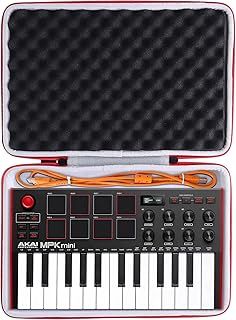 co2CREA Travel Hard Case for AKAI Professional MPK Mini MK3 / MPK Mini Play MK3 25 Key USB MIDI Keyboard Controller,Case Only