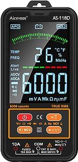 AS-118D Smart Digital Multimeter, Auto-Ranging Volt Meter with T-RMS, Multimeter Tester Measures AC/DC Voltage Current Capacitance Resistance Continuity Temperature Frequency