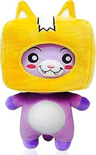 Lankybox Plushies Foxy Boxy & Rocky Lanky Box Merch Toy gifts for Girls, Boys, Kids, Friends, Collect the LankyBox today (FOXY)