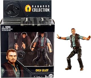 Jurassic World Hammond Collection Owen Grady Action Figure, Premium Authentic Articulated Figure, 3.75 Inch Scale, Dinosaur Related Toy, HTV60