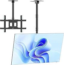 Ceiling Mount for TV of 32" - 80" Screen, Ceiling Television Bracket Weight up to 68,2 kg - Ceiling Screen Mount VESA 100x100 - VESA 600x400/Ceiling TV Mounting Bracket Tilt Swivel N1L-B Black
