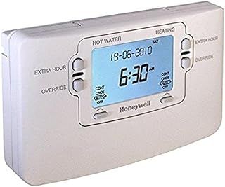 HONEYWELL ST9400C Thermostat Programmer. 7, 2-Channel, 3 on/Off per Day, 24 V, White, 1