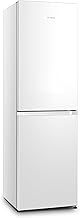 FFPH1825PW/E 55cm Freestanding 50/50 Fridge Freezer - 256 Litre Capacity - Total No Frost - White with White Handle - E Rated, H182.5 x W55 x D56.2 (cm)