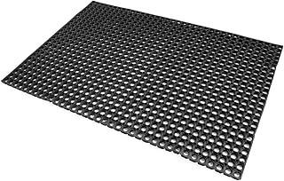 Heavy Duty Horse Stable Gateway Rubber Hollow Safety Mat for Farm and Field, Black, 22 mm