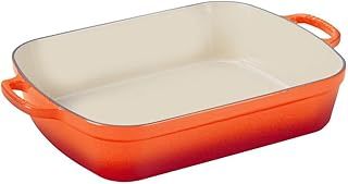 Le Creuset Signature Enamelled Cast Iron Rectangular Roasting Dish, 37 cm, 6.6 Litres, Volcanic, 20184370902422