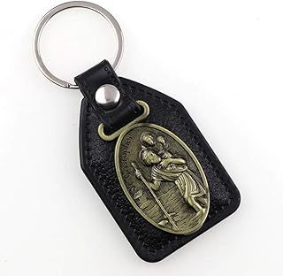 Saint Christopher Keychain Holy Patron of Motorists, Drivers and Travelers Religious Keyring