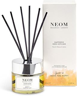 Neom Organics London Happiness Reed Diffuser, 100 ml, White