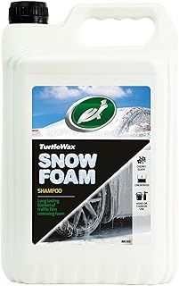 Turtle Wax Snow Foam, Thick, PH balanced Car Shampoo. 5L, Pack of 1, Cherry Scented, Streak Free Formula Safe for All Paint, Tyres, Wheels and Trim, Perfect for Overall Car Cleaning