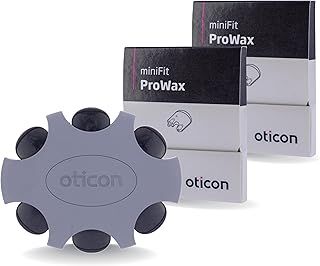Genuine Denmark Oticon Branded, Wax Guards for Oticon ProWax MiniFit Filter Hearing Aid Supplies, OEM Replacements Wax Filter for all MiniRITE Hearing Aid using miniFit Domes -2 packs/12 Filters Total