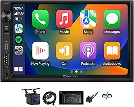 Eonon 7 Inch QLED Double Din Headunit Linux Car Stereo Wireless CarPlay Android Auto Bluetooth USB DSP Support Type-C USB Fast Charge Touchscreen MirrorLink Video In/Out AUX In with Backup Camera X3