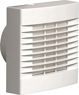 Airvent 459318A 100MM 4" Bathroom Humidity Extractor Fan With Humidistat, Pullcord And Automatic Shutters