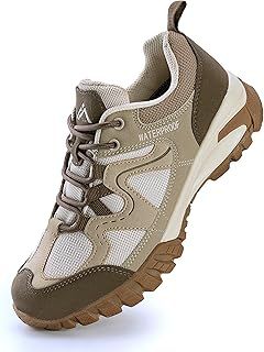 CC-Los Women's Waterproof Hiking Shoes Lightweight Breathable Walking Shoes for Outdoor Climbing Size 3.5-8.5