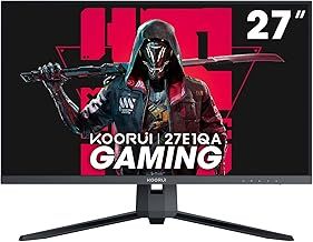 KOORUI 27 Inch Gaming Monitor 144 Hz, QHD 1440P, 1ms, DCI-P3 90%, Adpitive Sync, Ultra Slim Screen, VESA Mountable, HDMI/DP