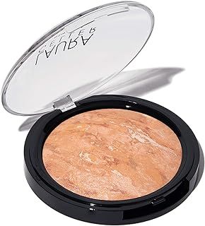 LAURA GELLER Baked Balance-n-Glow Illuminating Powder Foundation (Light) Buildable Sheer to Light Coverage Baked Foundation, Satin Finish