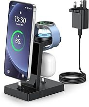 Fast Charging Station for Samsung - NANAMI Triple Charger Stand with 30W USB C Charger for Galaxy Watch Buds S25 Ultra S24 A72, 3 in 1 Charging Dock for Multiple Devices with USB C Port,Not for iWatch