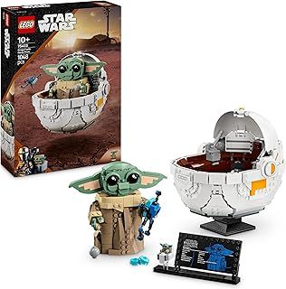 LEGO Star Wars 75403 Grogu with Hover Pram Building Toy Set, Collectible Character Figure for The Mandalorian TV Show Fans, Display Gift Idea for 10+ Year Old Boys & Girls