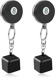 2 Pieces Billiard Chalk Holder Retractable Pool Cue Chalk Holder with Belt Clip Portable Pool Cue Accessories Billiards Accessories for Sport Game Pool Clubs and Home Use