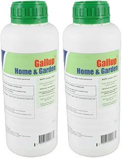 Agrigem GALLUP HOME & GARDEN WEED CONTROL HERBICIDE 2L | INDUSTRIAL STRENGTH GLYPHOSATE KILLER FOR EFFECTIVE OF ANNUAL PERENNIAL GRASS BROAD LEAVED WEEDS