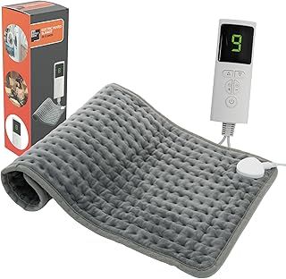 Supply Cube Electric Heat Pad, Heat Pad, Heated Pad, Heating Pad with 6 Heat Settings | Heat Pads for Back Pain Relief | Heating Pad Auto Shut Off, Machine Washable Heat Pads for Pain Relief 24"X12"