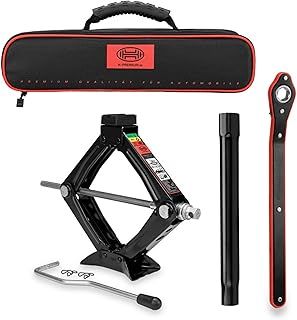 Germany Heavy Duty Car Scissor Jack With Ratchet Vehicle Lifting Tool Emergency (2 Tons)