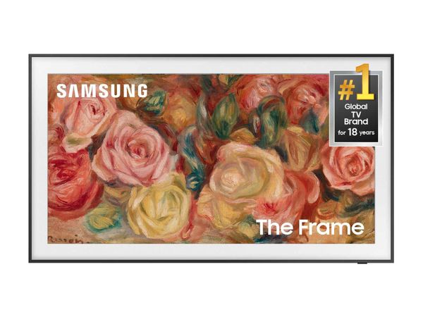 SAMSUNG The Frame Series Quantum HDR 50" 4K LS03D QLED Smart TV with Dolby Atmos, Artistic Mode, Anti-Glare, Customizable Frame, Slim Wall Mount with Built-in Alexa (QN50LS03D, 2024 Model)