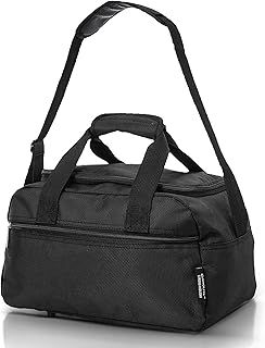 Aerolite Premium Ryanair 40x20x25cm Under Seat Cabin Bags Maximum Size Foldable Carry On Small Lightweight Holdall Bag Hand Cabin Luggage Flight Travel Duffle Bag 40x20x25 Black