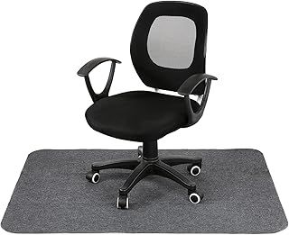 Dyna-Living Office Chair Mat,Home Multi-Purpose Low-Pile Chair Carpet Hard Floor Protector Mat, Floor Protectors for Rolling Chairs,Non-slip Computer Chair Mat for (Light Grey, 47" x 35")