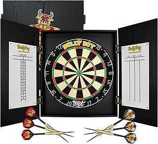 Shot Michael Smith Bully Boy World Champion Dartboard Cabinet Set Home Centre with Steel tip Darts