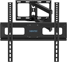 TV Wall Bracket for 26-60 Inch LED LCD, with Swivel, Tilt, and Extension from 80 to 500mm. Full Motion TV Wall Mount Capability of 45KG, Including HDMI Cable and Bubble Level, Max. VESA 400x400
