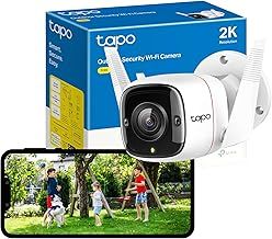 Tapo TC65 2K Security Camera Outdoor Wireless & Wired, Outdoor Camera No Monthly Fee, Smart Person Detection, Advanced Night Vision,Two-Way Talk, IP66 Weatherproof, Works with Alexa & Google
