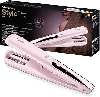 Beurer HT 22 Split end Remover, removes Split Ends and Broken Hair Tips Quickly and Effectively, Without Loss of Length for Healthy Hair, with LED Display, 2h Battery Life
