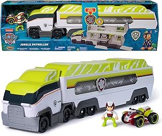 Paw Patrol Jungle Pups, Transforming PAW Patroller, Ryder Action Figure, ATV Toy Car, Vehicle Lift and Sound Effects, Kids’ Toys for Boys and Girls Aged 3+