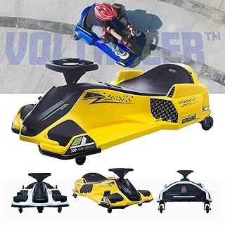 RiiRoo 24V Kids Drift Kart 2022 with Brushless Motor, Lights, Music - 45 Min Run Time