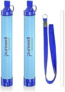 Outdoor Water Filter Personal Water Filtration Straw Emergency Survival Gear Water Purifier for Camping Hiking Climbing Backpacking