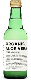 Erbology Organic Aloe Vera Juice 250ml - Inner Leaf - Supports Immunity and Gut Health - Rich in Acemennan - Straight from Farm in Spain - Undiluted - No Artificial Preservatives - Non-GMO