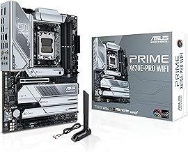 ASUS PRIME X670E-PRO WIFI, an AMD X670E Ryzen AM5 ATX motherboard with PCIe 5.0, four M.2 slots, DDR5 slots, USB 3.2 Gen 2x2 Type-C, USB4 support, WIFI 6E, and 2.5G Ethernet