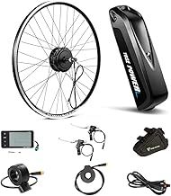 26'' / 27.5'' / 28''(700C) E-bike Freewheel Conversion Kit 36V 350W / 250W Motor with Integrated controller Hailong 36V13Ah Battery