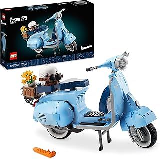 LEGO Icons Vespa 125 Scooter, Vintage Italian Iconic Model Building Kit, Home Decor Display Set for Adults, Relaxing Creative Hobbies, Gift Idea for Men, Women, Husband, Wife, Him or Her 10298