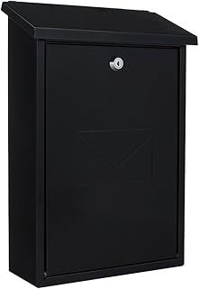 Rottner Parma Mailbox Steel Anthracite Grey Cylinder Lock 2 Keys Wall-Mounted Mailbox Including Mounting Material