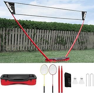 Urban Pop Up Badminton Set [Full Set] • SIZE 3M • Includes: 2 x Rackets, 2 x Shuttlecocks, 1 x Net & Post and Storage Case