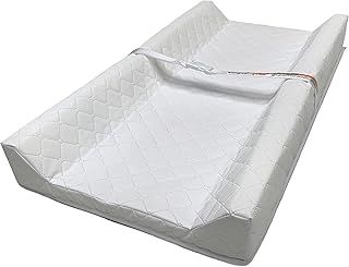 Ingenuity Contoured Baby Changing Mat Includes Waterproof Changing Liner and Safety Fastening Strap with Quick-Release Buckle, Anti-Roll, Comfortable, Easy to Clean & Fits Most Tables (81 x 40.6 cm)