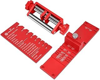Chisel Sharpening Jig, Wood Honing Guide for Chisels and Planes Width 0.1" to 2.8" with Sharpening Angle Fixture, Angle Gauge from 10° to 45°