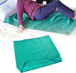 Sliding Cloth for Bedridden, Sliding Cloth for Bed Transfer, Patient Transfer, Sliding Cloth Care for Turning, Moving and Positioning the Elderly for Hospitals, Home, 70 x 68 cm (Green)