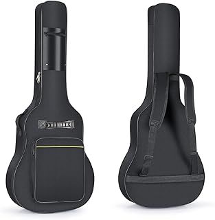 LHtechnology Guitar Bag 40 41 Inch Acoustic Guitar Gig Bag Backpack with Thick Padding Acoustic Soft Guitar Cover Adjustable Shoulder Straps Soft Case Bag for Acoustic Guitar