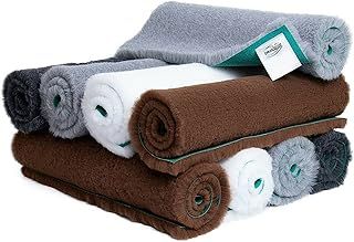 Vet Fleece Bedding | Vet Bed Original Greenback | Puppys and Dogs | Dog Bedding Ideal Whelping |40" x 30" (1.00m x 0.75m) - White | Durable | Quick Drying | Washable | Whelping Mat | Dog Bed