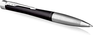 Parker Urban Twist Ballpoint Pen | Muted Black with Chrome Trim | Medium Point Blue Ink Refill | Gift Box