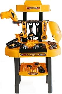 YSAMAX Luxury Boys Work Bench Tool Set - Construction, Pretend Play - Gifts for Toddlers